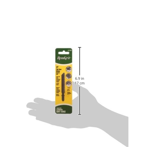 Disston E0406148 3-Inch Remgrit Carbide Grit Jig Saw Blades With T-Shank, Medium Grit, 76mm