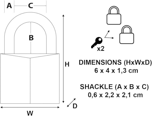 Master Lock 140D Solid Brass Key Padlock, 1 Pack - Heavy Duty Indoor/Outdoor Security