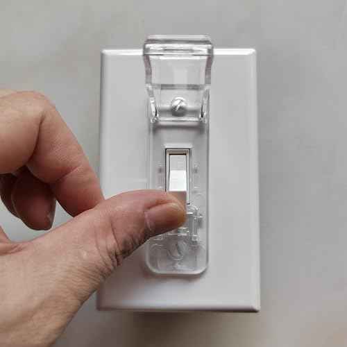 2 Light Switch Guard Cover, Baby Proof Wall Switch Cover Guard for Toggle Light Switch Protects Your Lights or Circuits from Being Accidentally Turned On or Off
