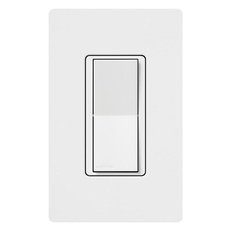 Lutron Caseta Smart Claro Accessory Switch for 3 way – For use only with Diva Smart Dimmer or Claro Smart Switch, DVRF-AS-WH, White