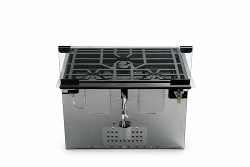 Trailerfix 17-Inch RV Stove Oven Range with LED Knobs & Cast Iron Grate