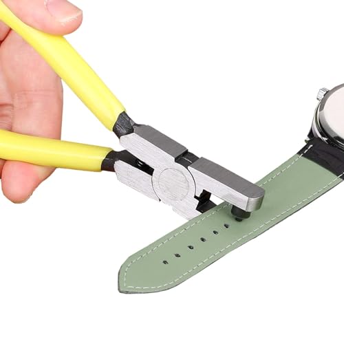 Watch Band Leather Hole Punch Plier Universal 2.0mm Shoe Strap Hole Puncher Wrist Belt Punch Hole Tool Puncher Pliers Repair Tools Suitable for Belts, Shoes, Fabric, DIY Crafts Projects, Dog Collars
