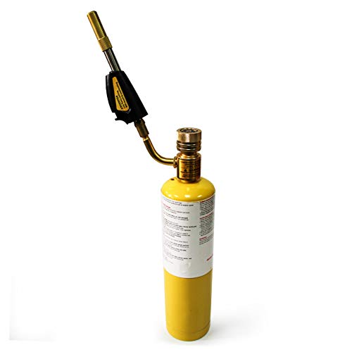 QWORK Torch Tips, Swirl, Compatible with MAP-Pro/LP Gas, Self Lighting, Gas Self Ignition Torch Regulator Brazing Soldering Welding Plumbing Gun