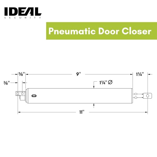 Ideal Security Screen Door Closer, 9", Black