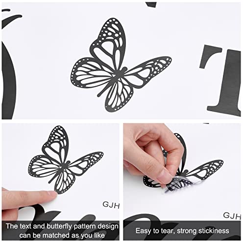 SUPERDANT Elf Girl Wall Stickers Black Girl Fairy Wall Decor Magic That On Everything Vinyl Lettering PVC Art Decals for Living Room Girl's Bedroom Decoration Black 21"x15"