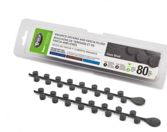 Trex Enhance Decking Color-Matched Plastic Fastener Plugs, 80-Pack