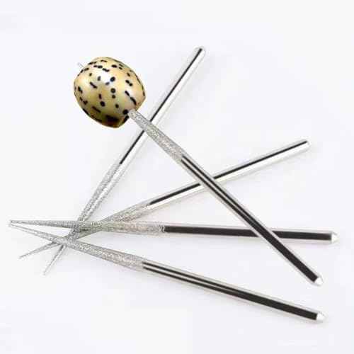 Luo ke 20 Pcs ?????????????? Mounted ???????? ????????????, 5 Different Shapes Diamond Drill Bit, 1/8 Inch Shank Diamond Grinding Tool for Dremel Rotary Tool