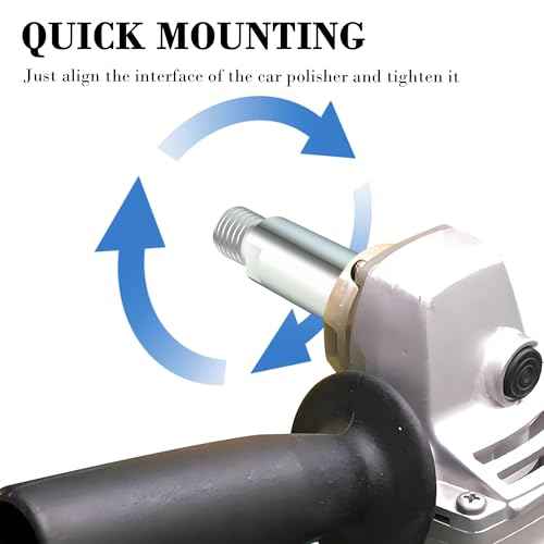 5/8"-11 Thread Angle Grinder Extension Shaft for Car Polisher,Universal Angle Grinder Attachments Expand Connection of Buffering Pads and Anglee Grinder