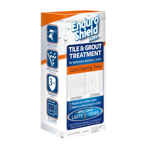 EnduroShield Tile & Grout Treatment Kit - Advanced Protection for Tile & Grout Surfaces - Repels Grime & Dirt Without Harsh Chemicals - 4.2 fl oz