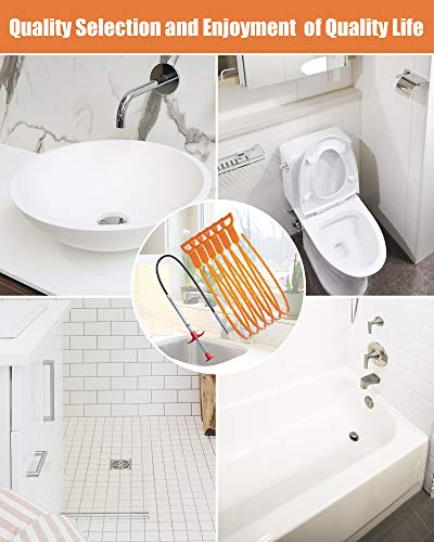 Drain Hair Removal Set - 7 Pack Sink & Shower Drain Cleaner Tools