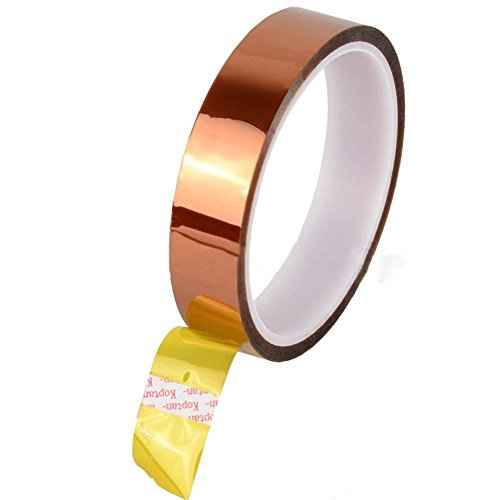 2 Rolls 10mm x 100ft High Temperature Heat Resistant Tape Sublimation Dye Mug Electronic Polyimide Tape