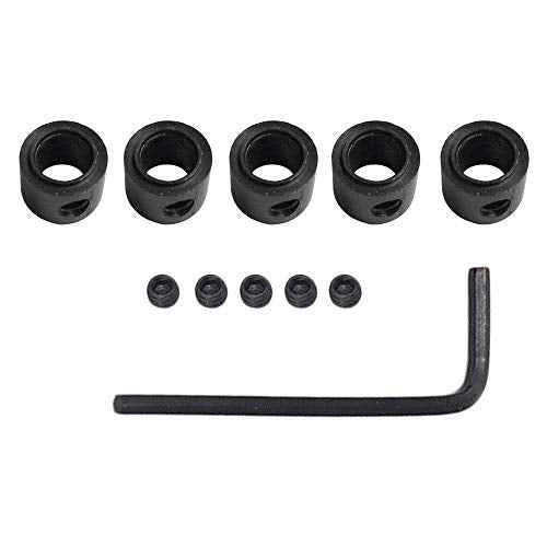 5pc 1/4 inch The Shank with Bearings Accessory Kit Ball Bearing for Router Bit -Interior:6.35MM Outer:12.7MM