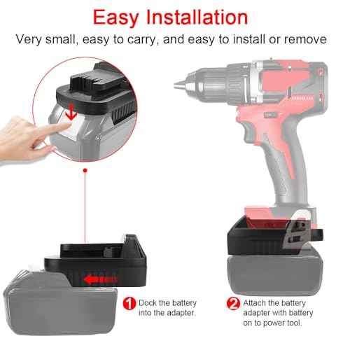 MT18ML Battery Adapter Compatible with BL1830 18v Lithium-ion Battery Convert to Mil 18V Lithium-ion Battery Fits Milwaukee 18V Cordless Power Tools (Not Made in Milwaukee)