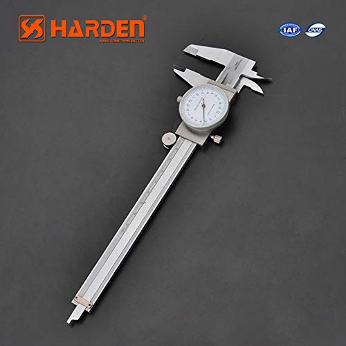 HARDEN Dial Caliper - 6" / 150mm, Stainless Steel, Shockproof