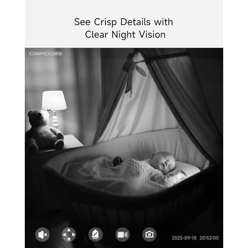 Security Camera Indoor with 32GB Card, 2.5K Baby/Dog/Pet Camera with 4X Zoom, Human/Pet/Crying Free AI Detection, 360 Pan-Tilt Motion Tracking, 4MP Night Vision, 2.4G Wi-Fi, Two-Way Audio