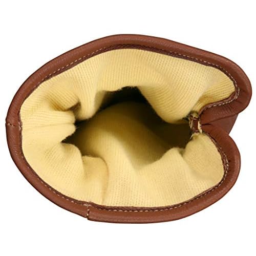 MCR Safety MU3624KXL Mustang Utility Driver Glove, Premium Grain Goat Double Palm, DuPont Kevlar 360 liner, Wing Thumb, Sewn with Kevlar, Hand Protection, 1 pair, Size X-Large, Brown