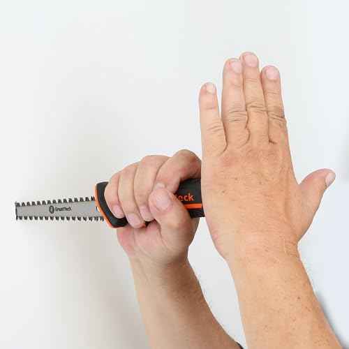 GreatNeck 74030 6 Inch Double-Edged Jab Saw, Drywall Saw, Wallboard Tools, Anti-Slip Rubber Handle, Fast and Efficient Multi-Directional Wall Cutting Tools
