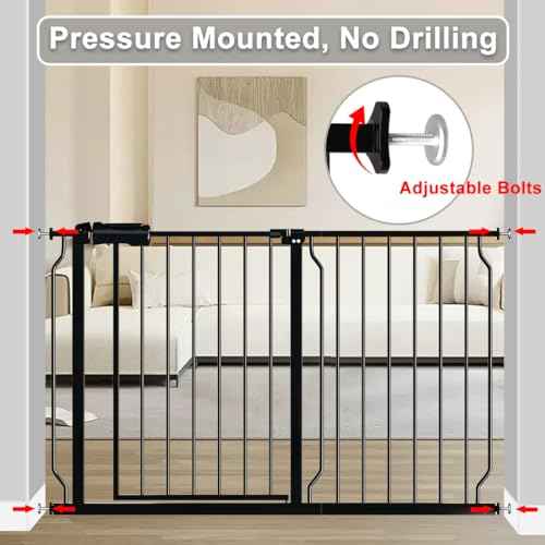Fairy Baby Safety Gate 4.72 inch Extension for Walk Through Baby Gate Auto Close Child Safety Gates Extension Black