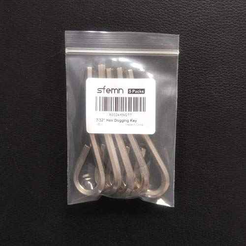 7/32¡± Hex Key Dogging Key Allen Key with Full Loop, Allen Wrench Door Key for Push Bar Panic Exit Devices, Crash Bar, Gym door, solid Metal ? 5 Packs