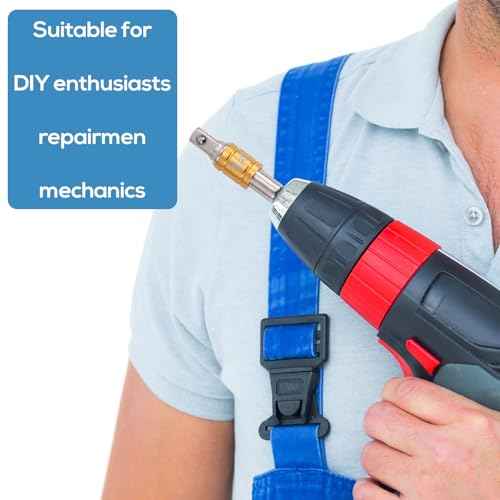 3pcs Impact Grade Socket Adapter Set, 1/2" 3/8" 1/4" Impact Driver Socket Adapter Hex Shank Drill Bit Adapters for Cordless Drill Screwdriver Power Drills