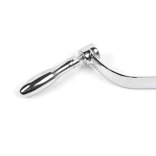JooWing 9 Teeth Elevating Lifting Knee Crank Milling Machine for Bridgeport Portable Stainless Steel Handle Mill Parts Swivel Handle with Clutch for All Kinds of Milling Machines Silver & Black