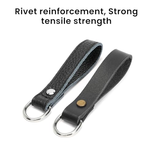 Leather Tool Belt Suspender Loops,Tool Belt Strap Connectors Accessories fits 3 inch Belt Connectors, (Suspender Loop Attachment 4-Pack) (3in Napa Leather)