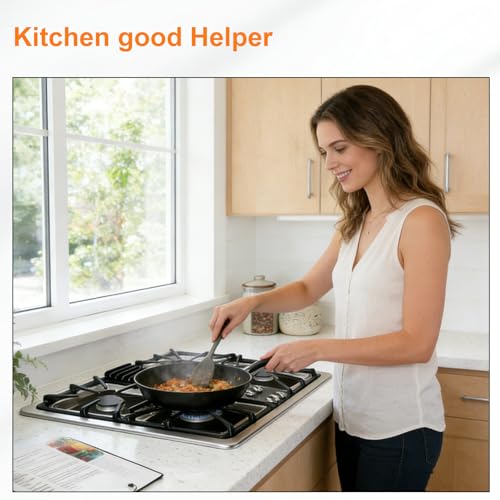Stove Burner Covers 10-Pack 10.6x10.6 In - Reusable, Heat-Resistant Gas Stove Top Covers