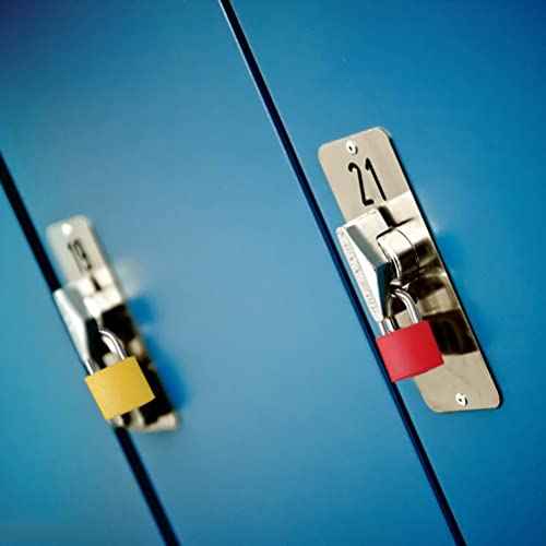 Pimoys 6 Pcs Multicolor Small Luggage Locks with Keys, Mini Locker Lock, Metal Suitcase Locks, Plastic-Covered Copper Keyed Padlock for Locker, Suitcase, Boxes