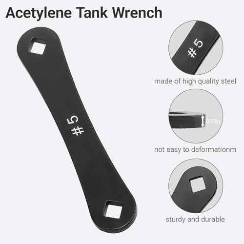 Ziyuan Acetylene Tank Wrench,for B & MC Acetylene Tank Valves Wrench for Controlling The Opening And Closing of Acetylene Cylinders(2 pack)