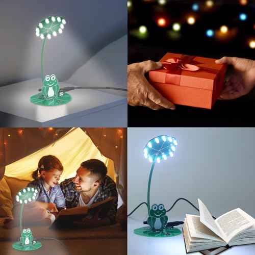 DIY Night Light Soldering Practice Kit, PEMENOL Soldering Projects with Brightness Adjustable Power Switch for Family Friends Present STEM Education Desktop Decoration