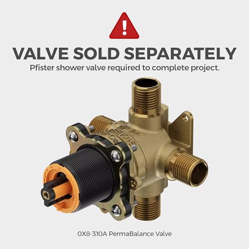 Pfister Bronson Tub & Shower Valve Only Trim (Valve Not Included), 1-Handle, Brushed Nickel Finish, R891BSK