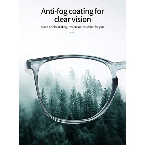 Alsenor Safety Glasses Anti Fog Goggles Protective Eyewear Blue Light Blocking Anti Dust UV Protection Glasses For Men Women (Black)