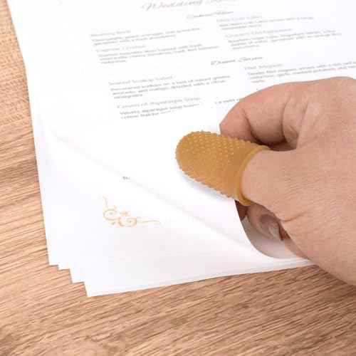 Swingline Rubber Finger Tips, Finger Cots, Extra Large - Size 14, Amber, Finger Protector For Use with Swingline Staples & Swingline Staplers, Home Office Desktop Accessories, 12 Pack (54014)