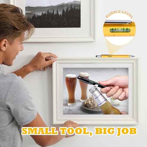 9 in 1 Multitool Pen Set, Gifts for Men, Multi Tool Pen Set, Mens Gifts for Fathers Day Dad Gifts, Birthday Gifts for Him, Valentines Day Gifts for Him, Stocking Stuffers for Adults Men