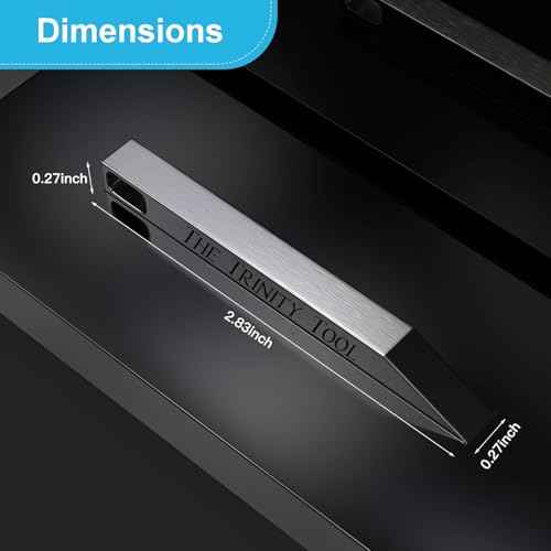 The Trinity Tool Titanium Mini Prybar (2 Pack) - EDC Christian Keychain for Men, Prybar, Screwdriver, Box Opener, Bottle Opener & Multitool