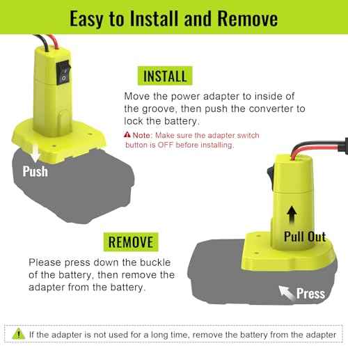1 Pack Power Wheel Adapter Compatible with Ryobi 18V Battery, Upgraded Battery Converter Kit with Switch, Fuse & Wire Terminals, 12 AWG Wire, Power Connector for DIY RC Car Toys Robotics