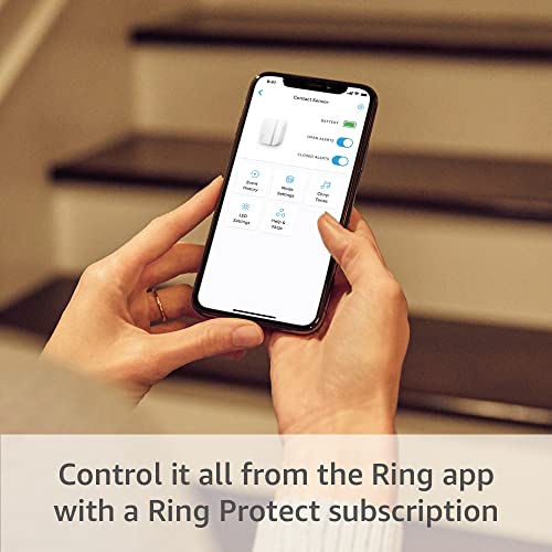 Ring Alarm Contact Sensor 2-Pack - 2nd Gen Window & Door Security, Slim Design, Easy Install