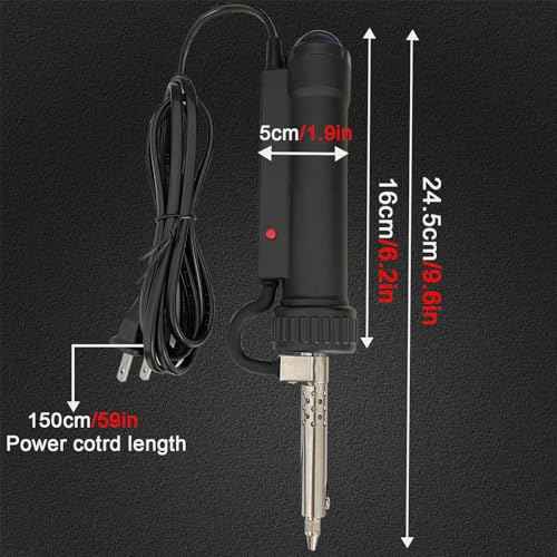 Electric Solder Sucker Vacuum,Automatic Desoldering Pump,Black Desoldering Tool For One-Handed Use And Reliable Suction,Designed for extended use Tin Removal Work Ac110v 30w Desoldering Gun