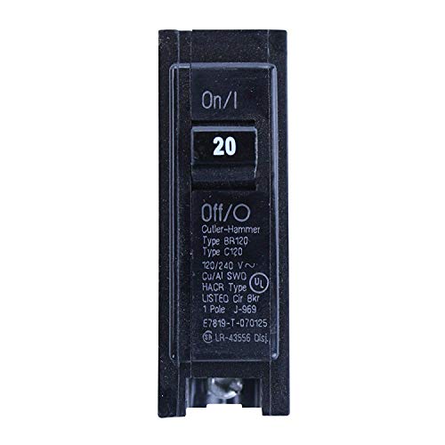 Eaton Cutler-Hammer 20-Amp Single-Pole BR Circuit Breaker 120/240V