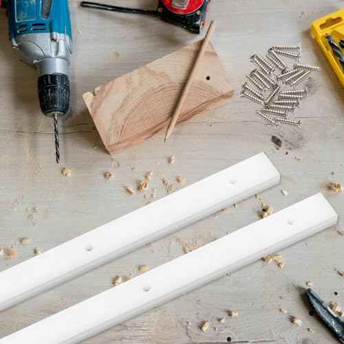 2PCS Crosscut Sled, Catcan Table Saw Sled Kit with Predrilled Holes and 12 Screws, 3/4" x 3/8" x 17" Miter Bars for Table Saw Runners(2)