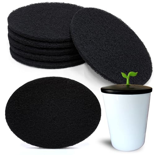 NewKe 6 Pack Natural Charcoal Filter Refills for Chef'n EcoCrock – Oval Odor Filters