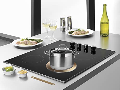 11inch Grourarty Stainless Steel Induction Heat Diffuser Plate with Handle, Gold 11inch