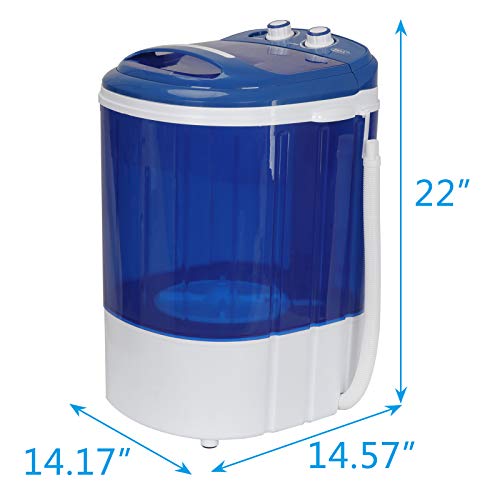 Portable Washing Machine with Spin Dryer - 5.7 lbs Capacity, Compact Laundry for Apartments & Travel