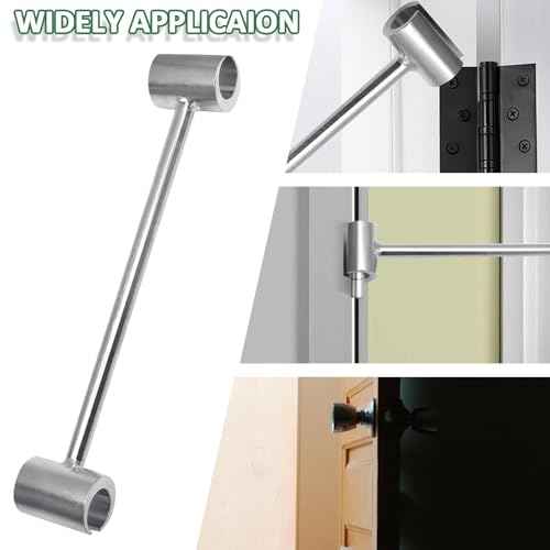 Uenhoy Double Head Door Hinge Adjustment Tool 23-25mm, Hinges Gap Adjusting Wrench, Labor Saving Door Hinge Repair Tool for Fireproof Door Anti-Theft Door Residential