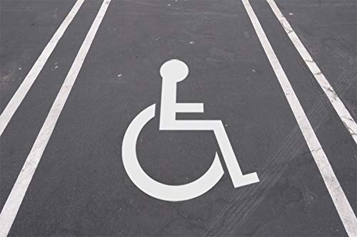 HY-KO Products PLS-60 Handicap Parking Lot Stencil, 48" x 48"
