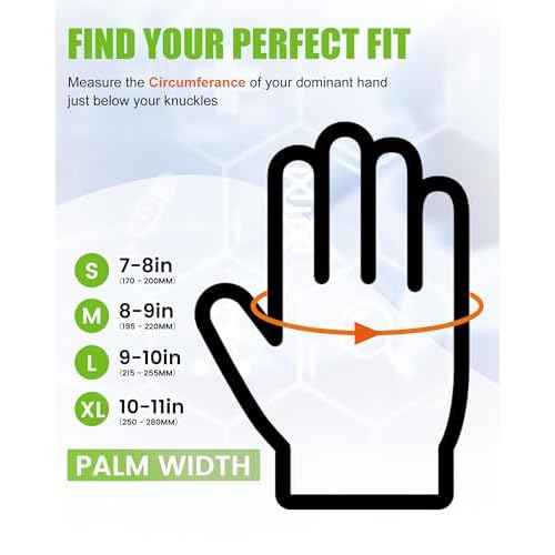 TREEGO 6 Mil Nitrile Gloves ? Medical Grade Heavy Duty Disposable Gloves, Latex & Powder Free, Chemical Resistant