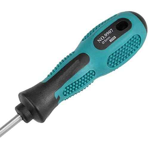 2-Piece 12'' long Slotted and Phillips Screwdrive Screwdriver Set, Long Blade Screwdriver Set PH1 12-Inch Magnetic Screwdriver, 2 Packs Magnetic Screwdriver with Rubber Handle(5mmx300mm)