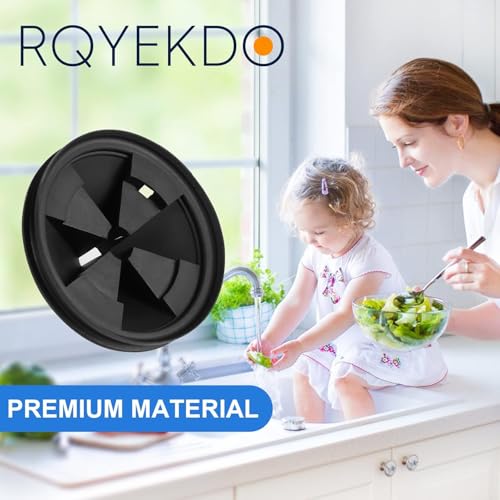 RQYEKDO 2-Pack Upgraded 3-3/8" Garbage Disposal Splash Guard Baffle