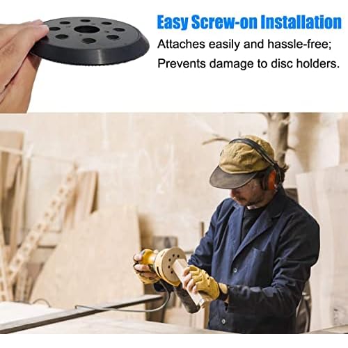 5 Inch 8 Hole Sander Pad for Ridgid R2600 R2601 5" Random Orbit Sander, 5" Replacement Hook and Loop Backing Pad for Ridgid #300527002