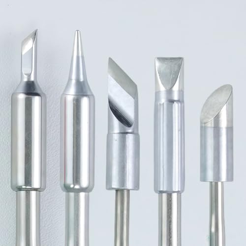 Soldering Iron Tips, 5 Types Replacement C245 Solder Tips Kit Tool, KU/B/K8/C8.8/D4.8 Welding Iron Tips, C245 Soldering Station Kit, Compatible with JBC Soldering Station